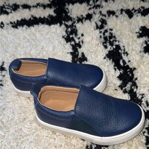 Freshly Picked Navy Kids Slip-On Sneakers